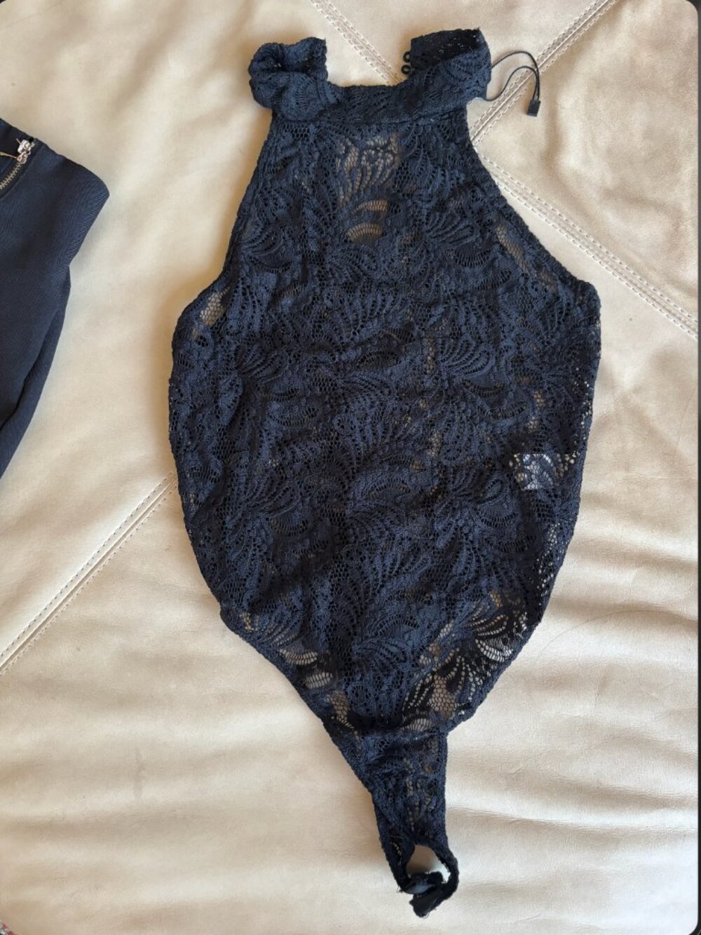 Nasty Gal Lacey Black Body Suit Burning Man Festival US 2